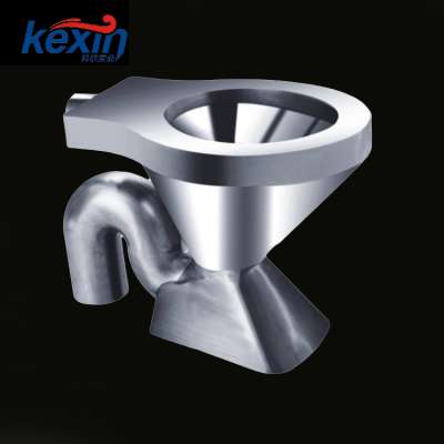 Modern Design Stainless Steel Toilet Anticorrosion 304 Steel One Piece Types Wc Bowl Stainless Steel Toilet