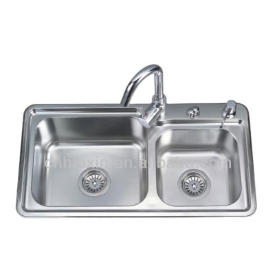 Modern High Quality Stainless Steel Kitchen Sink With Drain Board